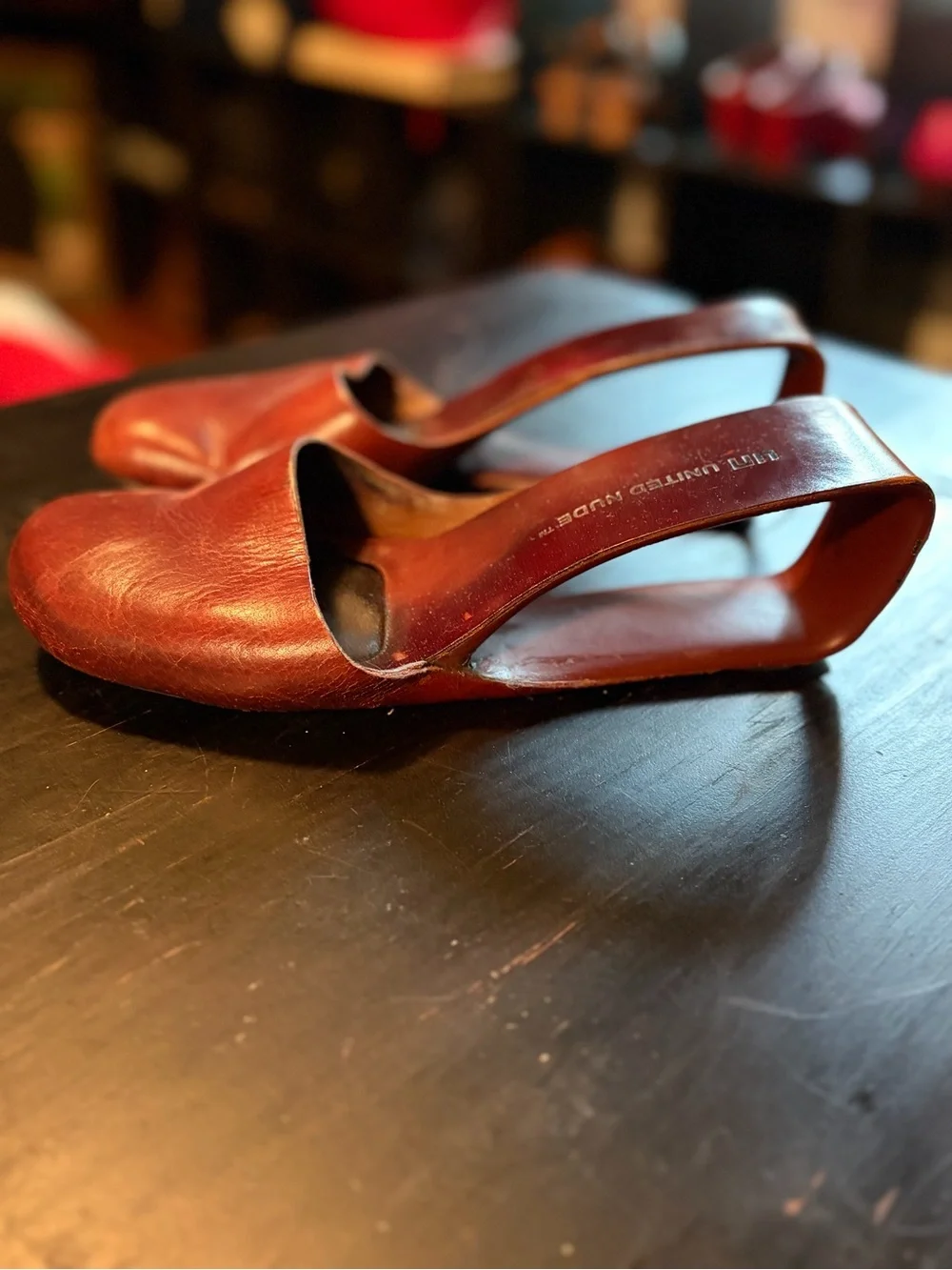 RARE! United Nude Mobius Mid Toe Cap Leather 8 - Picture 1 of 8